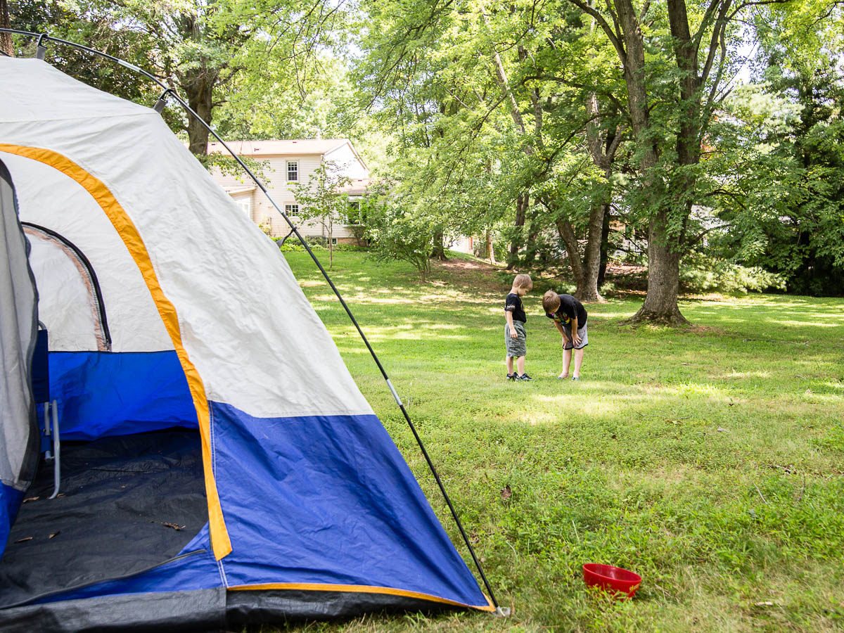 {Weekend Story Project} Backyard Camping