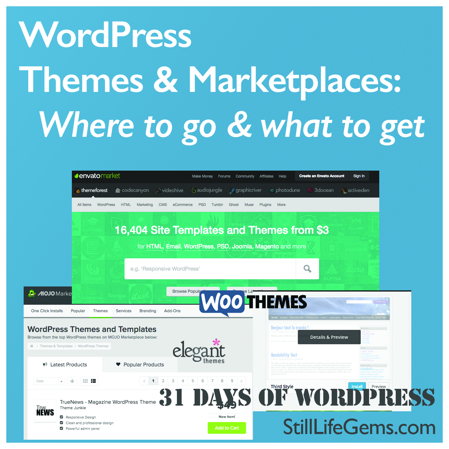WordPress Themes & Marketplaces
