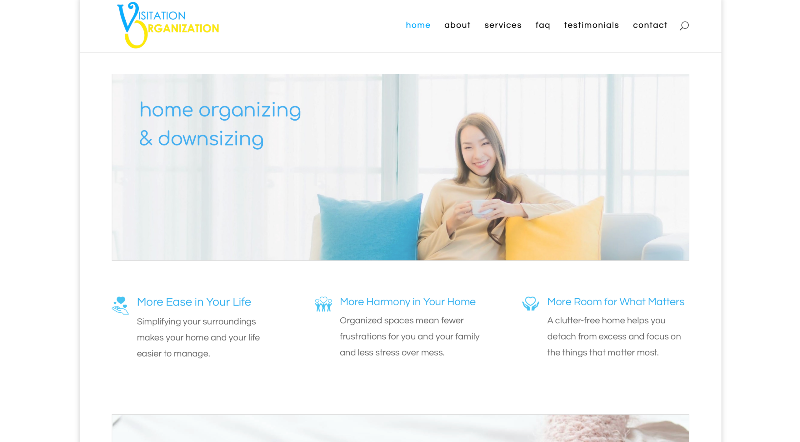 Visitation Organization home page